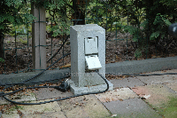 electriciteitspaal met 2 stopcontacten foto 2